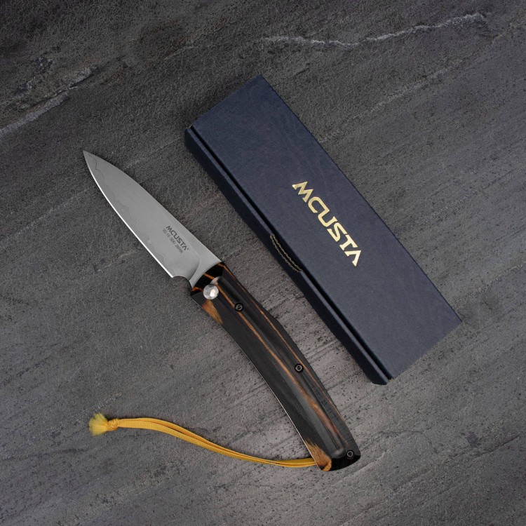 Nóż Składany Mcusta Friction Folder Czarno-Żółty VG-10 7,5cm