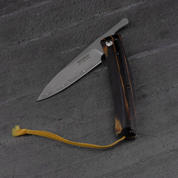 Nóż Składany Mcusta Friction Folder Czarno-Żółty VG-10 7,5cm
