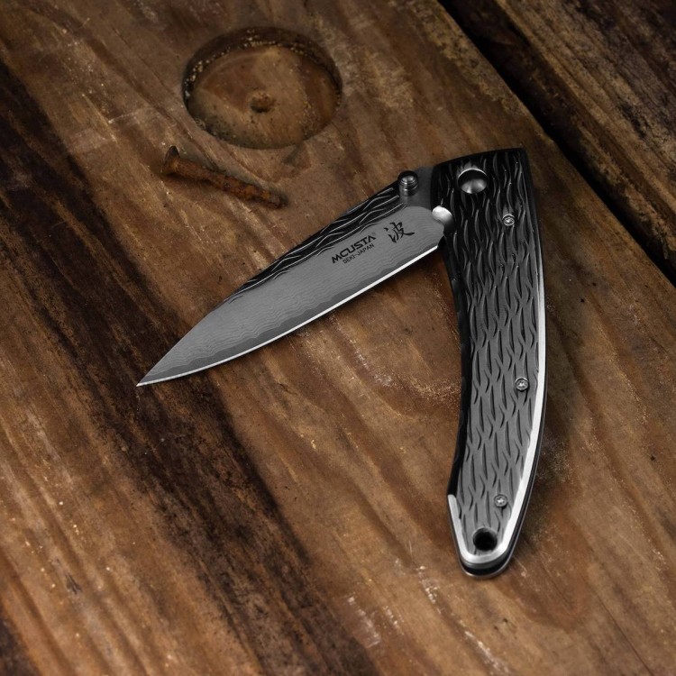 Nóż Składany Mcusta Nami VG-10 Damascus 8,5cm