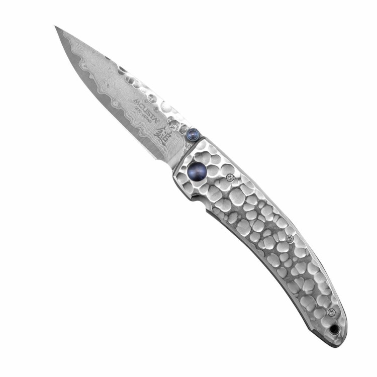 Nóż Składany Mcusta Shinra Small Tsuchi Damascus VG-10 6,5cm