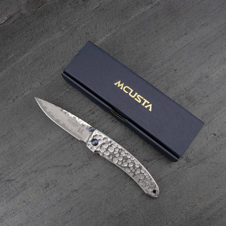 Nóż Składany Mcusta Shinra Small Tsuchi Damascus VG-10 6,5cm