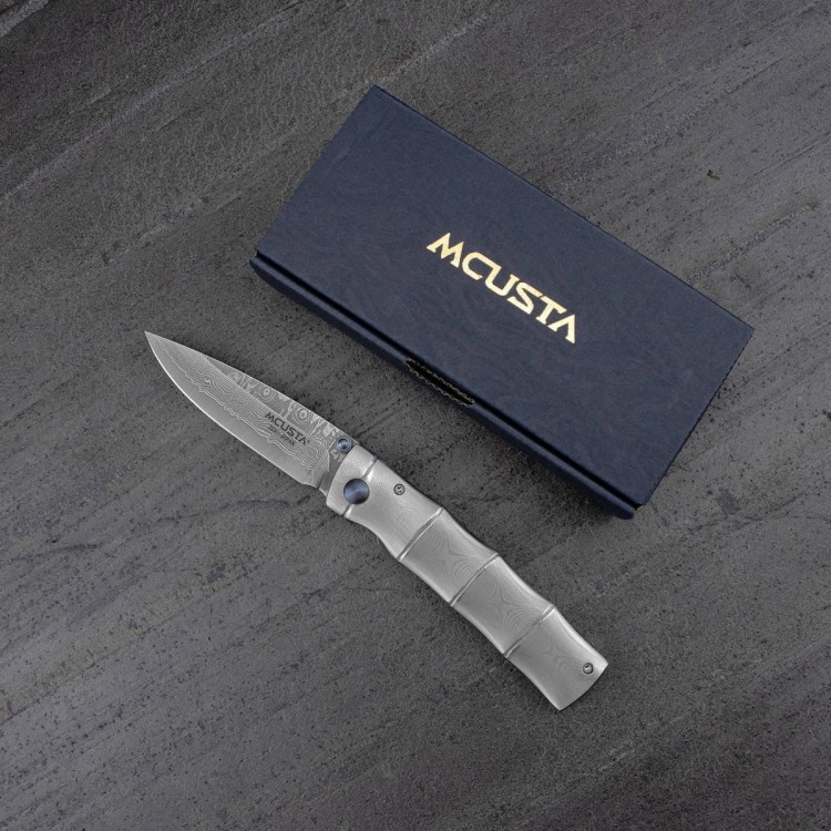 Nóż Składany Mcusta Shinra Take Damascus VG-10 6,5cm