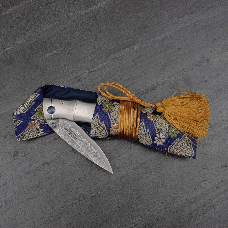 Nóż Składany Mcusta Shinra Take Damascus VG-10 6,5cm