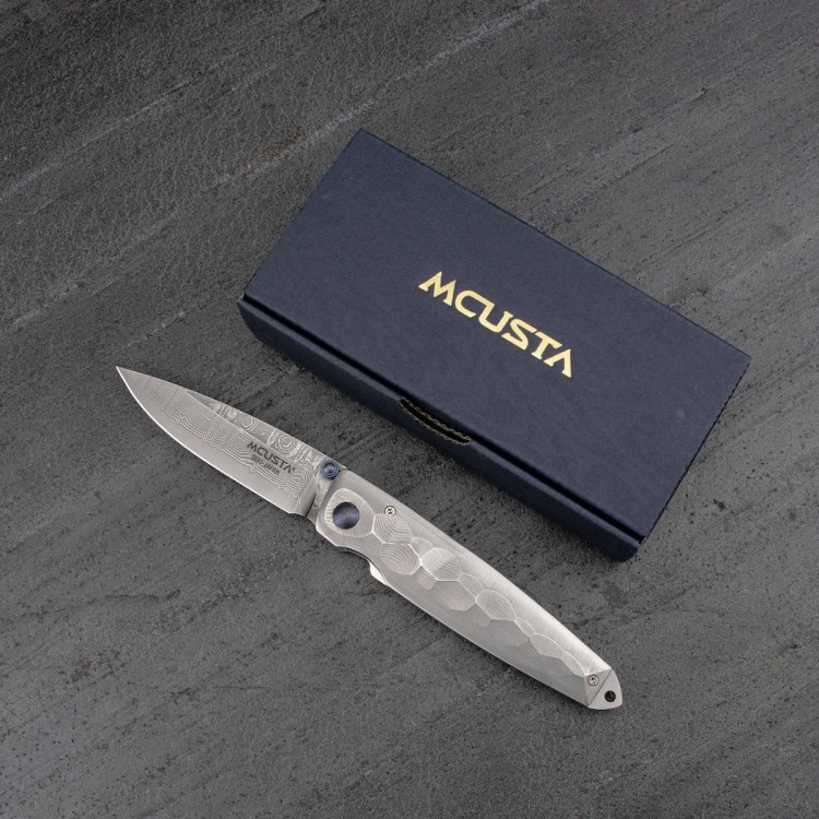 Nóż Składany Mcusta Shinra Tsuchi Damascus VG-10 6,5cm