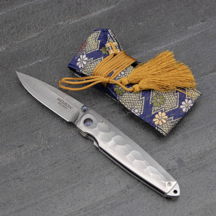 Nóż Składany Mcusta Shinra Tsuchi Damascus VG-10 6,5cm