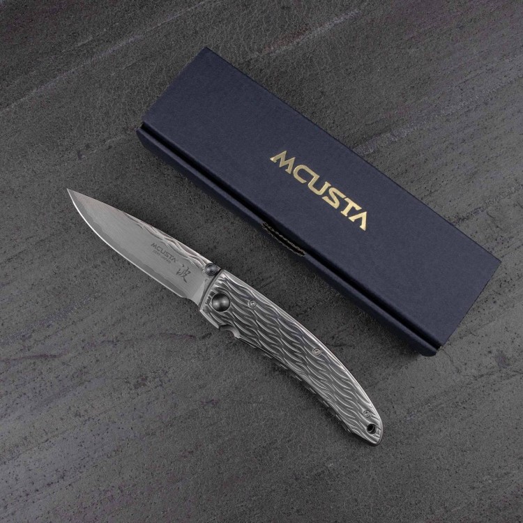 Nóż Składany Mcusta Nami Small Damascus VG-10 7cm