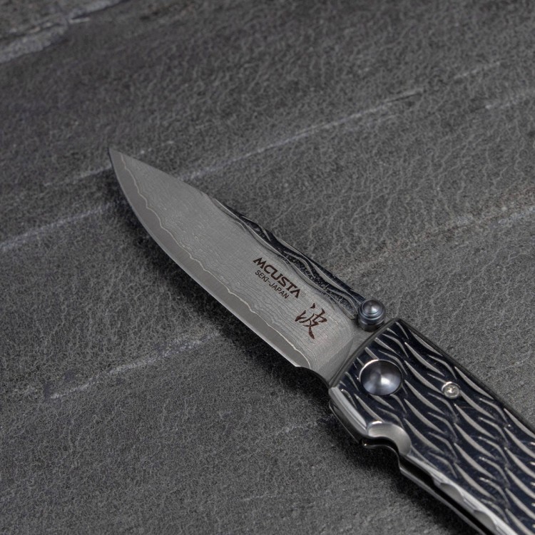 Nóż Składany Mcusta Nami Small Damascus VG-10 7cm