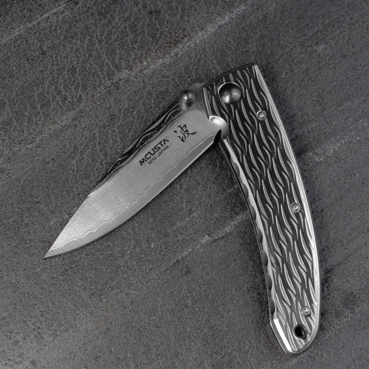 Nóż Składany Mcusta Nami Small Damascus VG-10 7cm