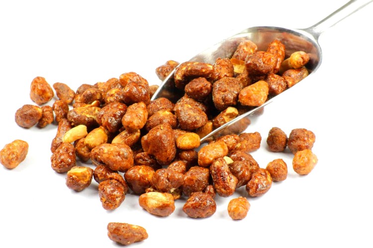 Orzechy Ziemne Arachidowe w Karmelu Słodkie 100g SKWORCU