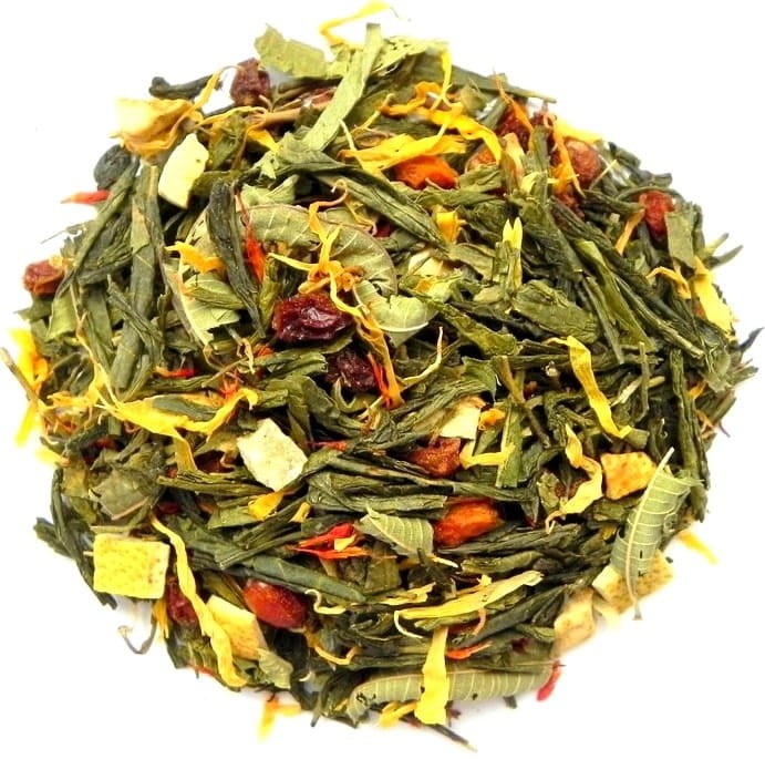 Zielona Herbata Liściasta Sencha Moc Aloesu Naturalna 50g SKWORCU