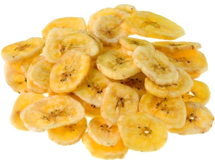 Chipsy Bananowe Naturalne Suszone Przekąska 200g SKWORCU