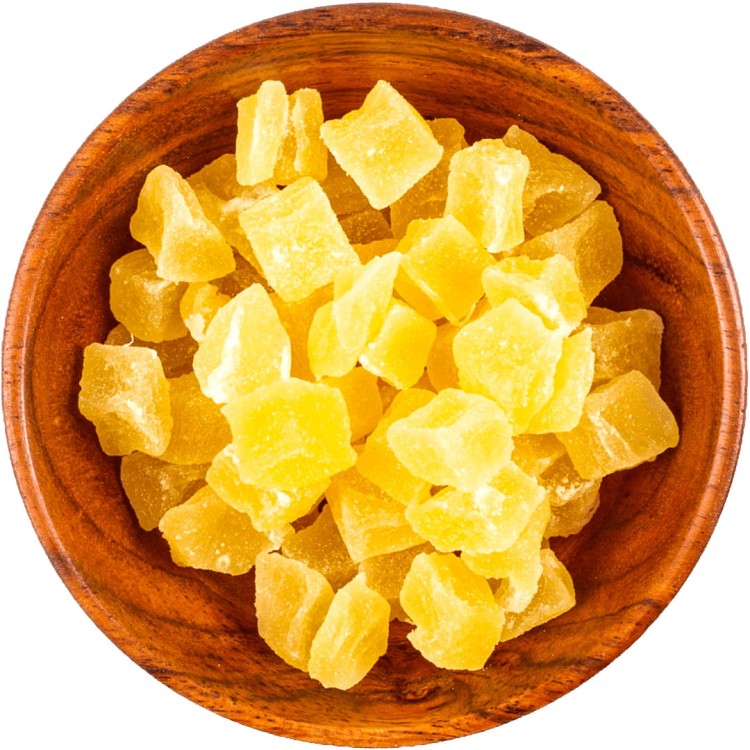Ananas Kandyzowany Naturalny Jasne Kostki 200g SKWORCU