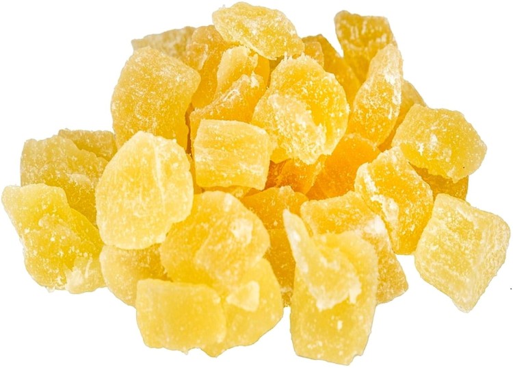 Ananas Kandyzowany Naturalny Jasne Kostki 200g SKWORCU