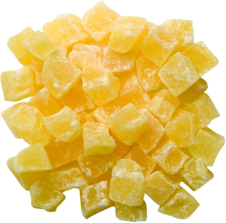 Ananas Kandyzowany Naturalny Jasne Kostki 200g SKWORCU