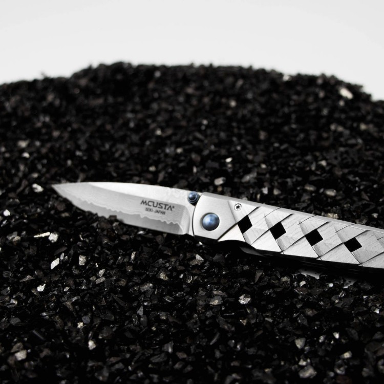 Nóż Składany Mcusta Shinra Katana VG-10 Damascus 7 cm