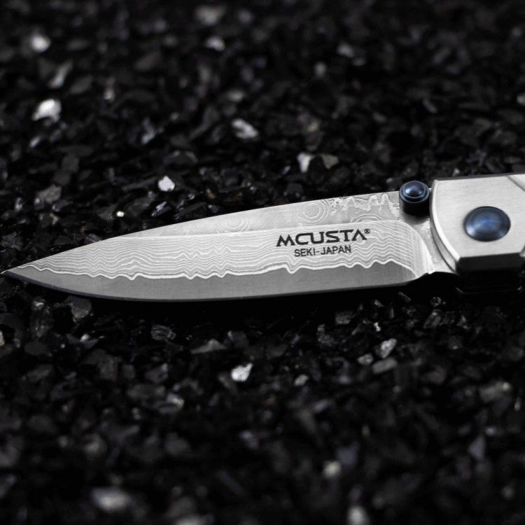Nóż Składany Mcusta Shinra Katana VG-10 Damascus 7 cm