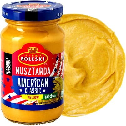 Musztarda American Classic Yellow ŁAGODNA Bez Glutenu 200g ROLESKI