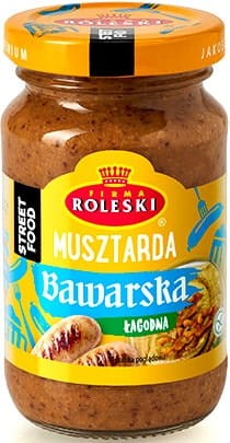 Musztarda Bawarska ŁAGODNA Do Piwa i Kiełbasy 220g ROLESKI