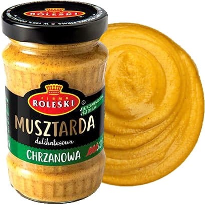 Musztarda Chrzanowa ŚREDNIO OSTRA Bez Glutenu 175g ROLESKI