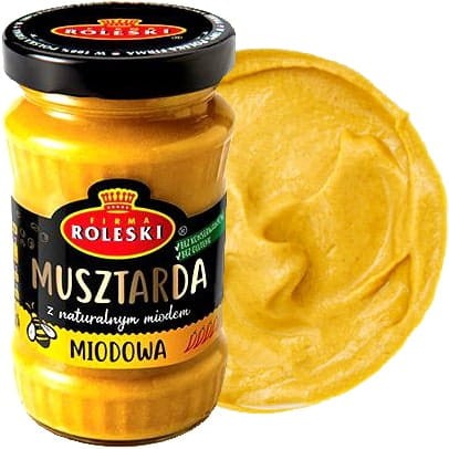 Musztarda Miodowa BARDZO ŁAGODNA Dla Vegan 175g ROLESKI