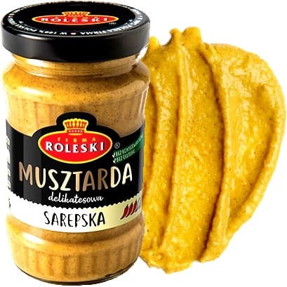 Musztarda Sarepska ŚREDNIO OSTRA Bez Glutenu 175g ROLESKI