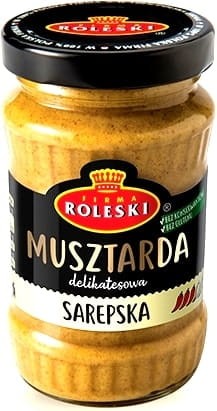 Musztarda Sarepska ŚREDNIO OSTRA Bez Glutenu 175g ROLESKI
