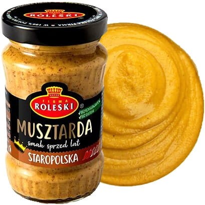 Musztarda Staropolska LEKKO OSTRA Bez Glutenu 175g ROLESKI