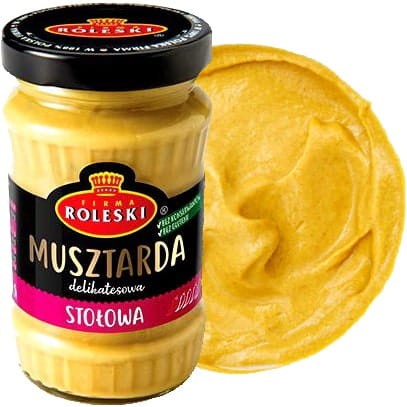 Musztarda Stołowa ŁAGODNA Bez Glutenu 175g ROLESKI
