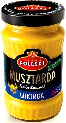 Musztarda Wikinga LEKKO OSTRA Dla Wegan Bez Glutenu 175g ROLESKI