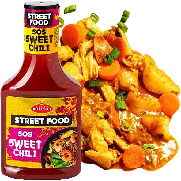 Sos Sweet & Chili BEZ GLUTENU i Konserwantów 375g ROLESKI