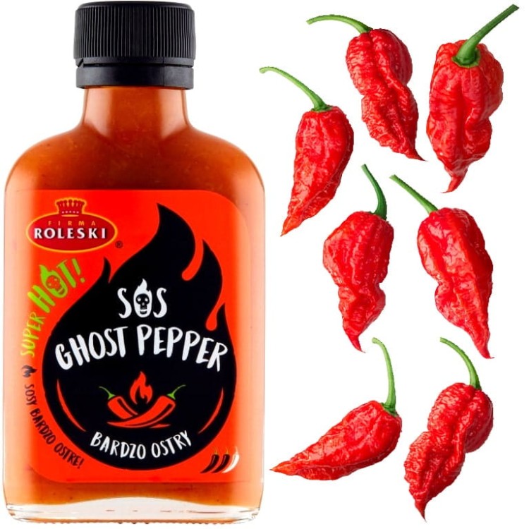 Sos Ghost Pepper SUPER HOT Bez Konserwantów 115g ROLESKI
