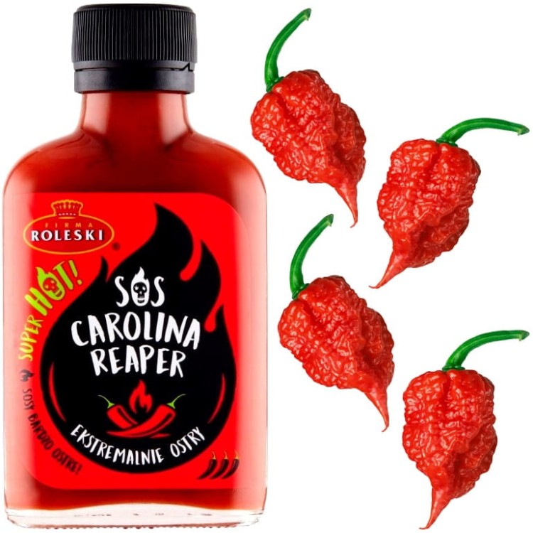 Sos Carolina Reaper SUPER HOT Bez Konserwantów 110g ROLESKI