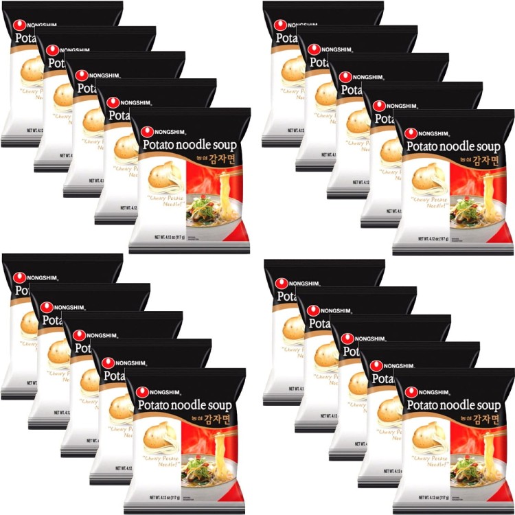 20x Zupka z Makaronem Ziemniaczanym Koreańska KARTON 100g NONGSHIM