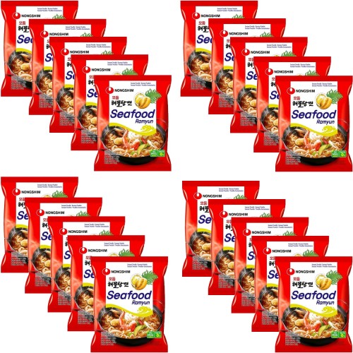 20x Zupka Owoce Morza Ramyun Koreańska KARTON 125g NONGSHIM
