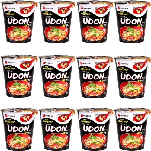 12x Zupka Tempura Udon Koreańska Cup KARTON 62g NONGSHIM