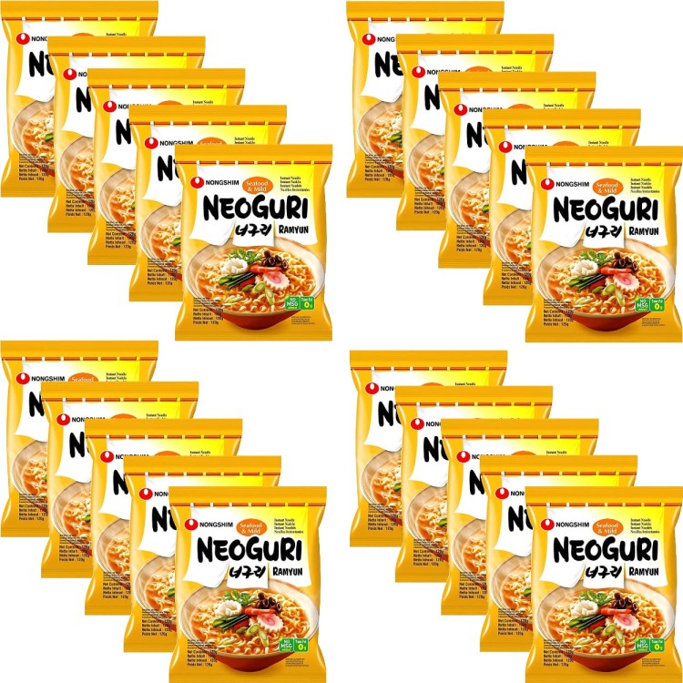 20x Zupka Neoguri Ramyun Owoce Morza Łagodna KARTON 120g NONGSHIM