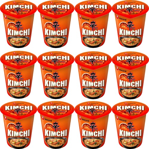 12x Zupka Koreańska Kimchi Ramyun Cup KARTON 75g NONGSHIM