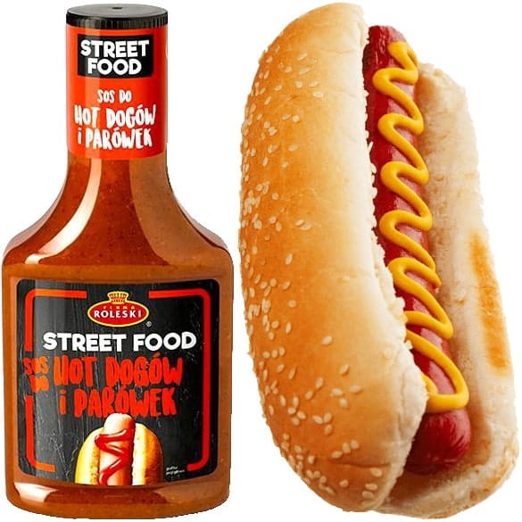 Sos Do Hot Dogów i Parówek Dla Wegan Bez Konserwantów 365g ROLESKI