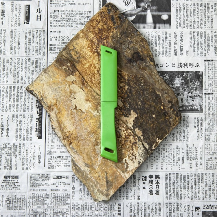 Kanetsune 420J2 Japoński Nóż Kiridashi 4 cm Zielony