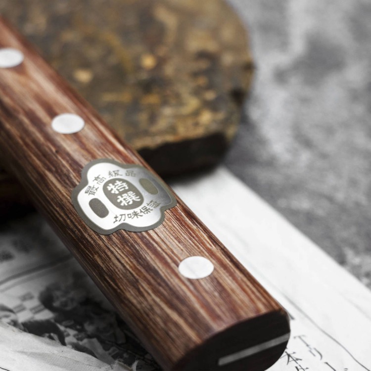 Kanetsune Shirogami#2/SS Nóż Santoku 16,5cm