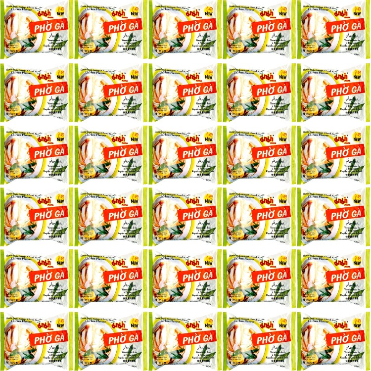 30x Zupka z Makaronem Ryżowym o Smaku Kurczaka Pho Ga KARTON 55g MAMA