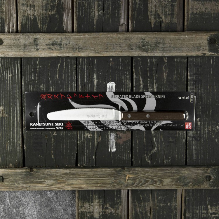 Kanetsune AUS-8 Nóż Kuchenny Uniwersalny Ząbkowany 11 cm