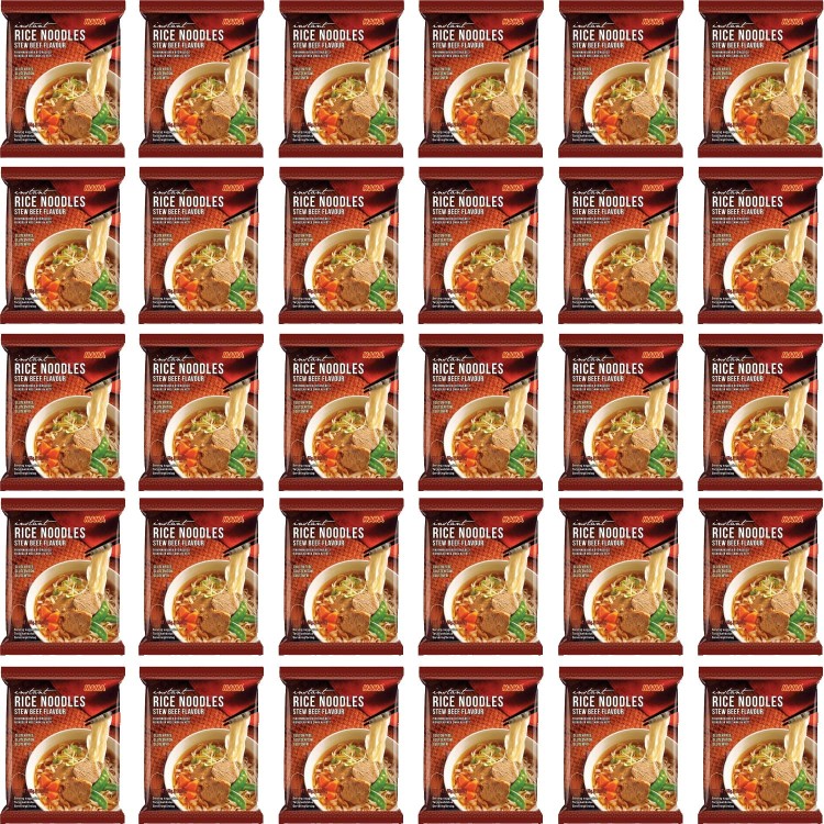 30x Zupka Instant Makaron Ryżowy z Wołowiną KARTON 55g MAMA