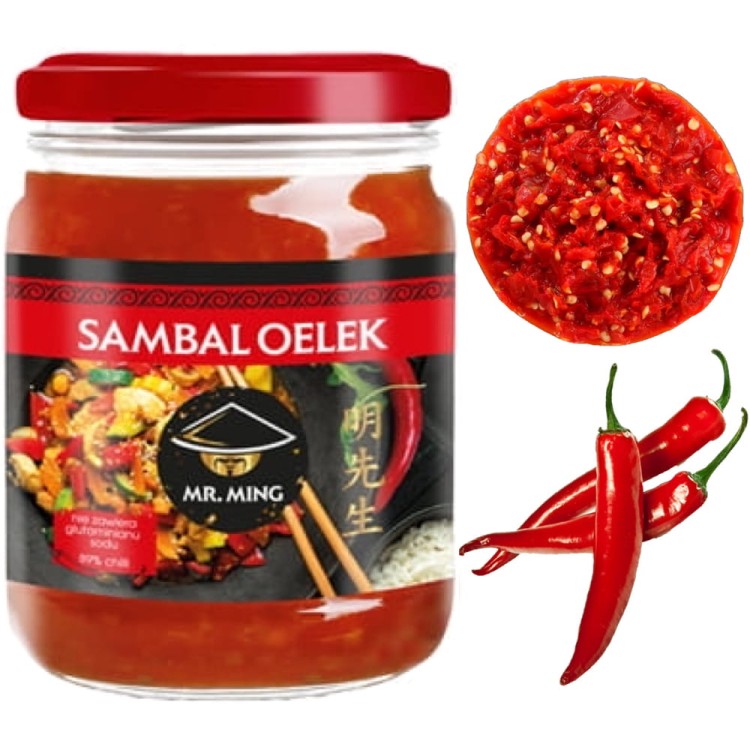 Sos Sambal Oelek Pasta Ostry Przecier z Chili 238g MR. MING