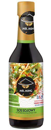 Sos Sojowy Jasny Light 44% Mniej Soli 150ml Bezglutenowy MR. MING