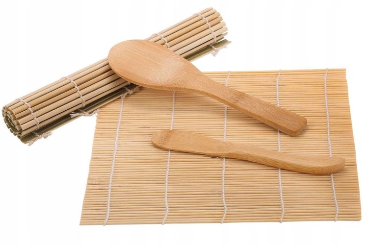 Zestaw Maszynka Roller Do Robienia Sushi Z Rolką Mata Nóż XXL