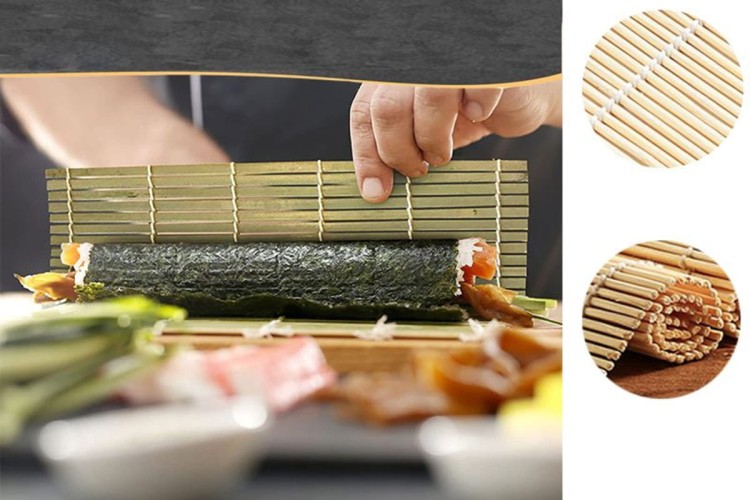 Zestaw Maszynka Roller Do Robienia Sushi Z Rolką Mata Nóż XXL