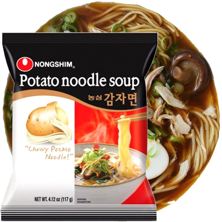 Zupka z Makaronem Ziemniaczanym Koreańska 100g NONGSHIM