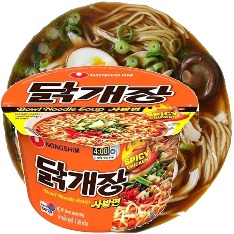 Zupka w Miseczce Koreańska Ostry Kurczak 100g NONGSHIM