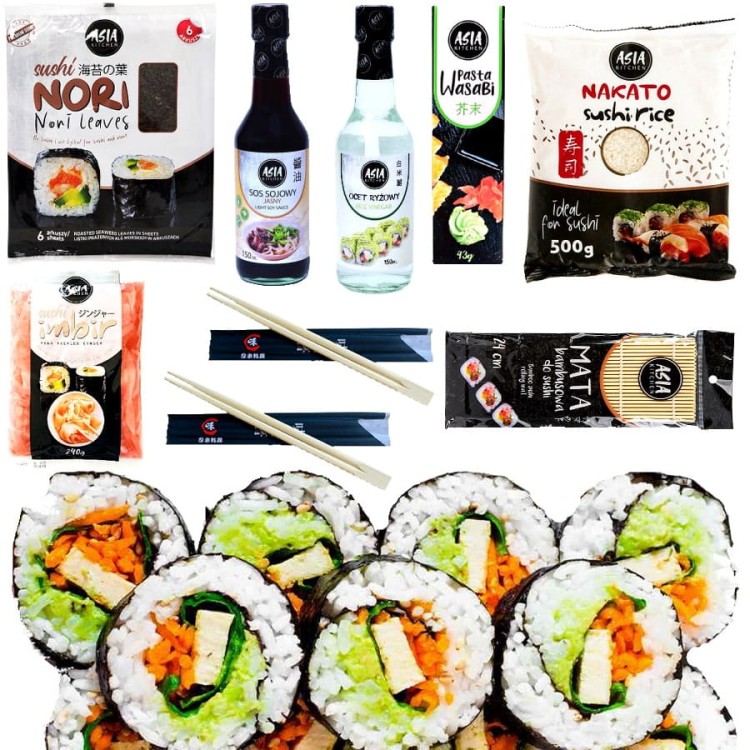 Zestaw Do Sushi Na Początek 9 Produktów - ALL IN ONE - STARTER